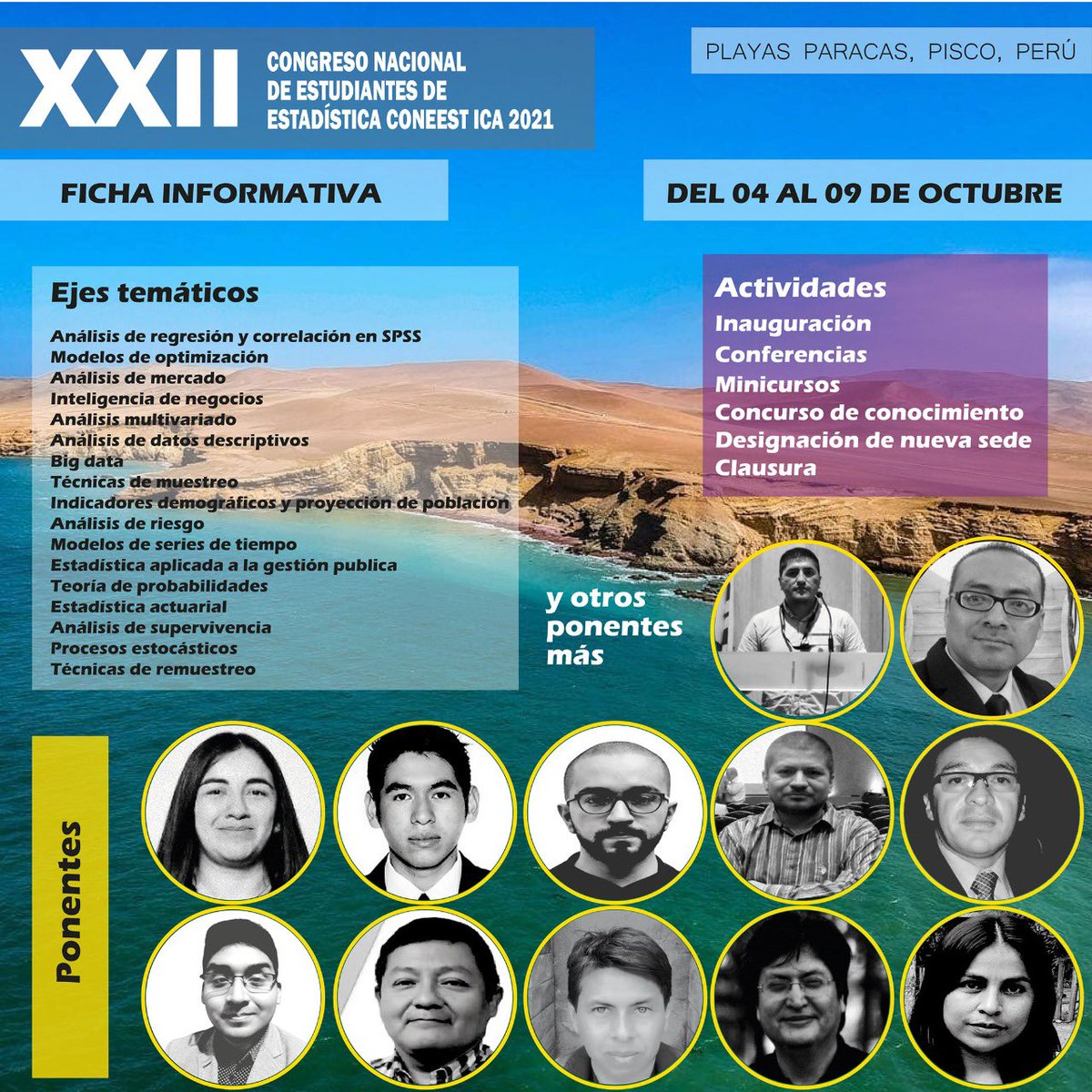 DirInves_FULL's tweet photo. No se pueden perder el XXII #Congreso nacional de Estudiantes de #Estadistica CONEEST ICA 2021, con la participación de nuestra #FULLinvestigadora @lidarfonsecag , quien también lidera el grupo de #Investigacion #FULLGUIAS de @UniLibertadores
https://t.co/h4OlKkUQGz https://t.co/rP3FFRhIUC
