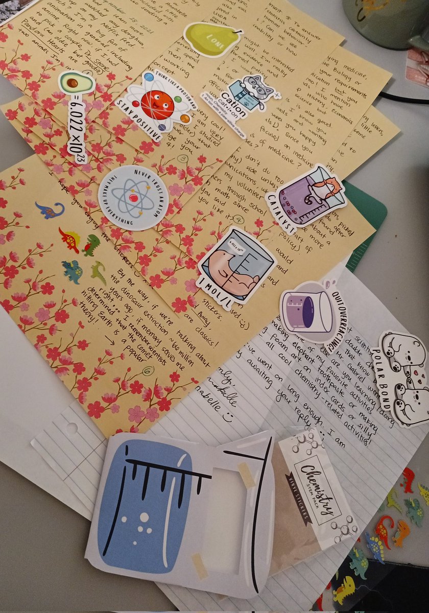 My first <a href="/LettersPreSci/">Letters to a Pre-Scientist</a> is off in the mail! 📪 I'm very excited and I hope they enjoy the fun stickers I'm sending along 🤩