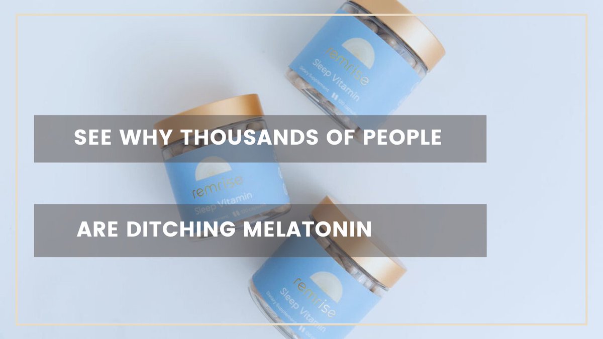"I used to take melatonin almost nightly. I don't think I've taken a melatonin gummy for over a month... I have not slept like this in years 😴"- Nikol 

Remrise is an all-natural sleep solution with zero melatonin for groggy-free mornings. remrise.com/pages/lp-quiz