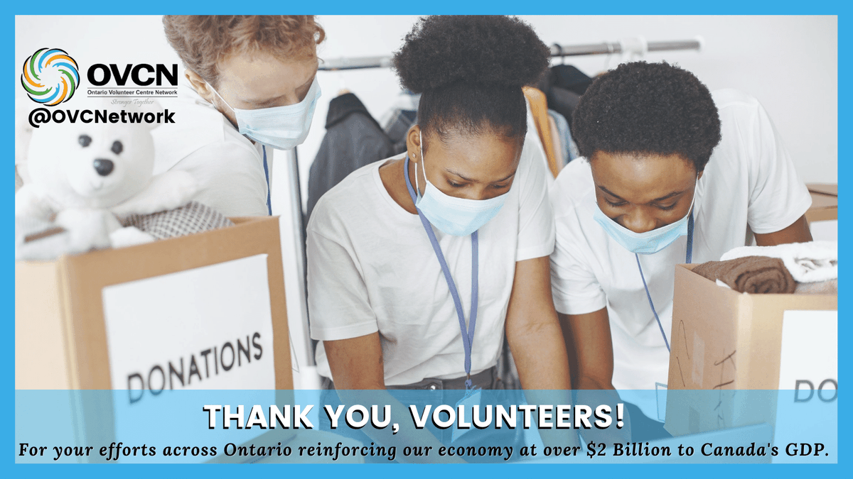 OVCNetwork's tweet photo. Thank you to all our volunteers whose commitments strengthen our economy. #volunteerism #volunteering #volunteers #strongertogether #covid19recovery #volunteerappreciation https://t.co/k1azSpXb1d