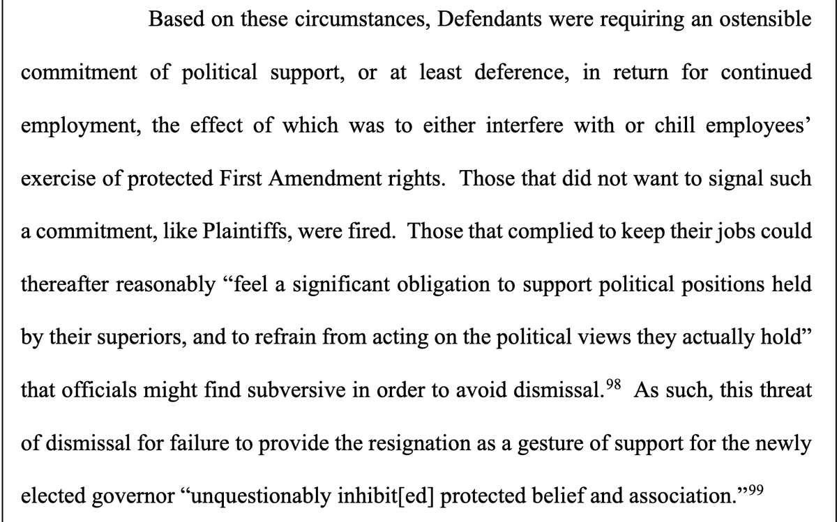 AK_cases_bot's tweet photo. The resignation demand by Dunleavy was an unconstitutional patronage practice. This basically means @libbybakalar will win her case, too. https://t.co/R9E1c3kb0x