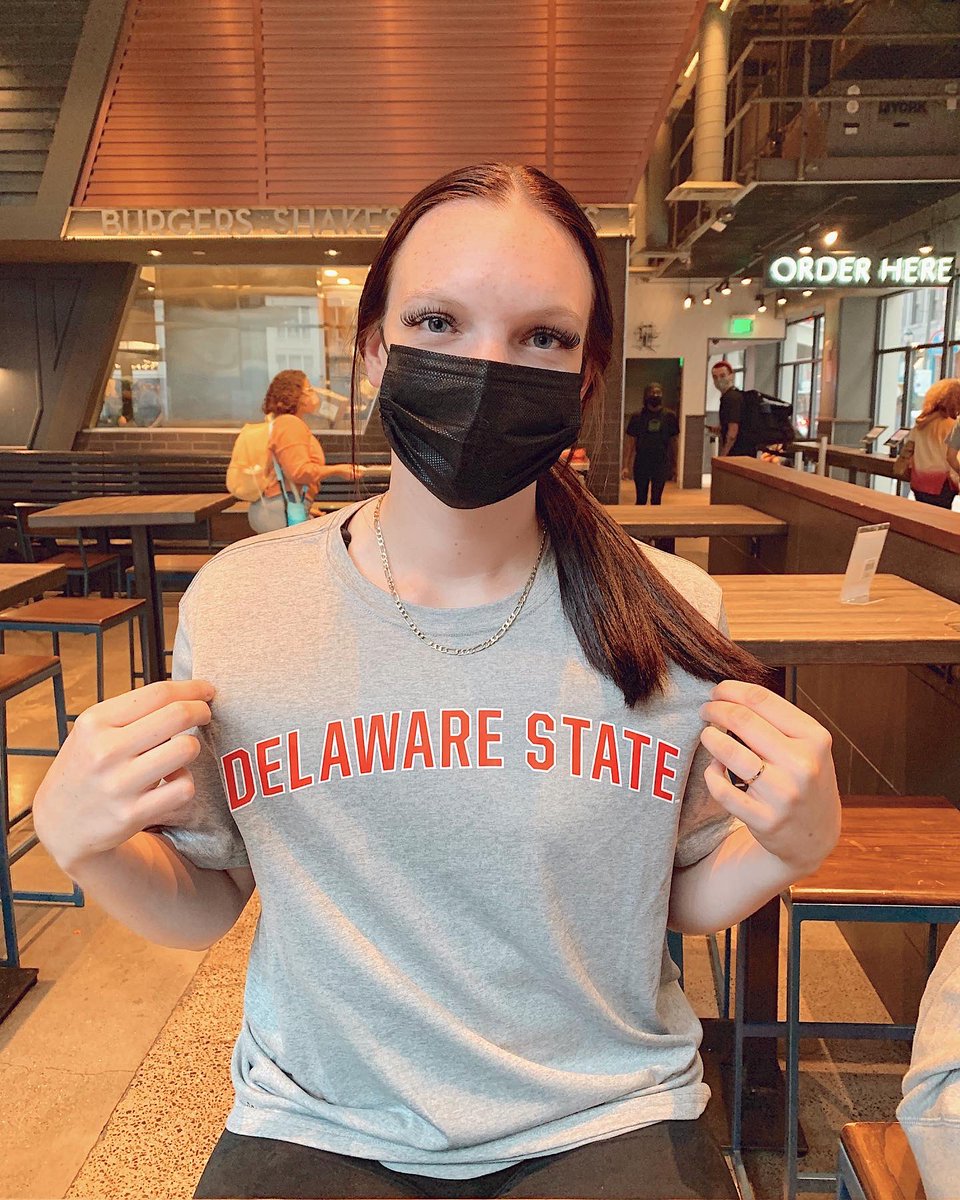 Bellaarnold55's tweet photo. Blessed and excited to announce my commitment to continue my academic and D1 softball career at Delaware State University! Thank you to everyone who has helped me along the way. Excited for the future! 💙❤️ @CoachStockdale2 @PVSoftballGA @CoachJSinclair @KlimMichael https://t.co/ERSbKdCwch