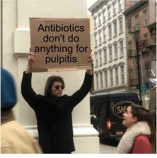 imen_guerbaa's tweet image. Les antibiotiques ne traitent pas les douleurs dentaires yehdikom. Okay ? 
#antibiotics #pulpitis