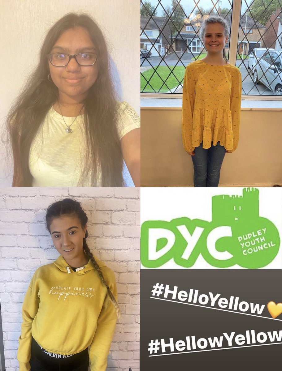 Dudley Youth Council Management Members Participated in #HelloYellow #HelloYellow💛 to show young people aren’t alone with their mental health💛<a href="/YoungMindsUK/">YoungMinds</a>