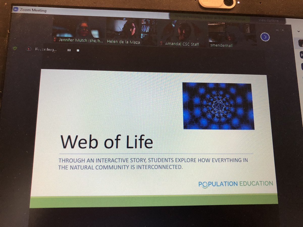 auntjennoelle's tweet photo. .Really enjoyedthe @cascience workshop with @HelendelaMaza1 “Teaching Human Ecology with Models and Simulations” and learning @PopulationEd Great Session #cascience2021 https://t.co/I08oC050mi