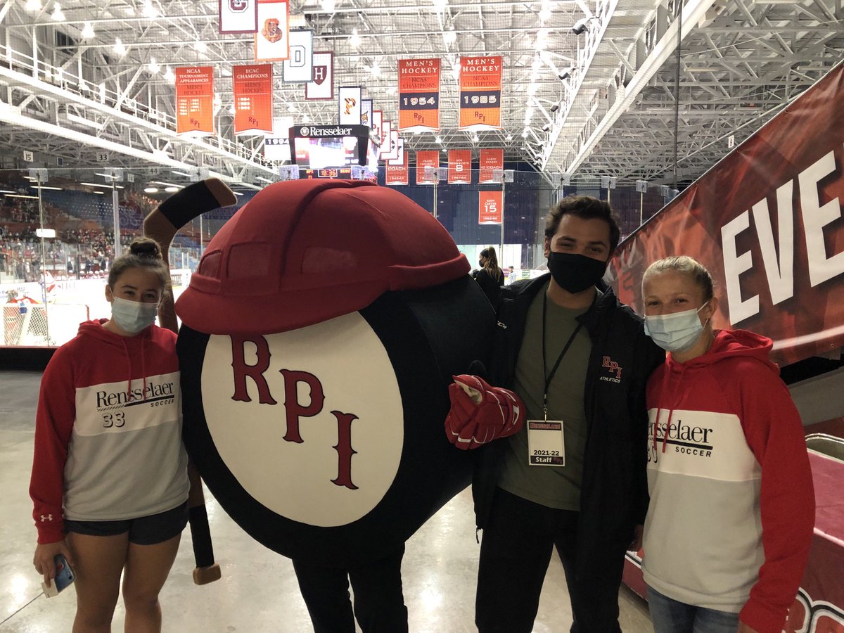 RPI_HFH's tweet image. Puckman is alive and well!!! As is HOCKEY at the HFH!!!⁦@RPIWS⁩ ⁦@RPI_Puckman⁩