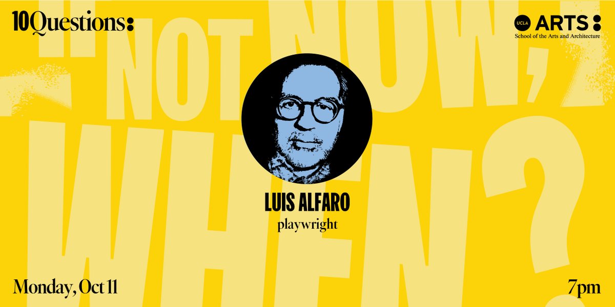 UCLAarts's tweet photo. Monday in the #ucla10Questions classroom playwright @LuisAlfaroLA, media/technology scholar and ethicist @mortenbay, and inspired storyteller and communicator @merryoh will explore the question “How do we connect?” Join us → https://t.co/oU8vRMAKZX https://t.co/5VursPyb93
