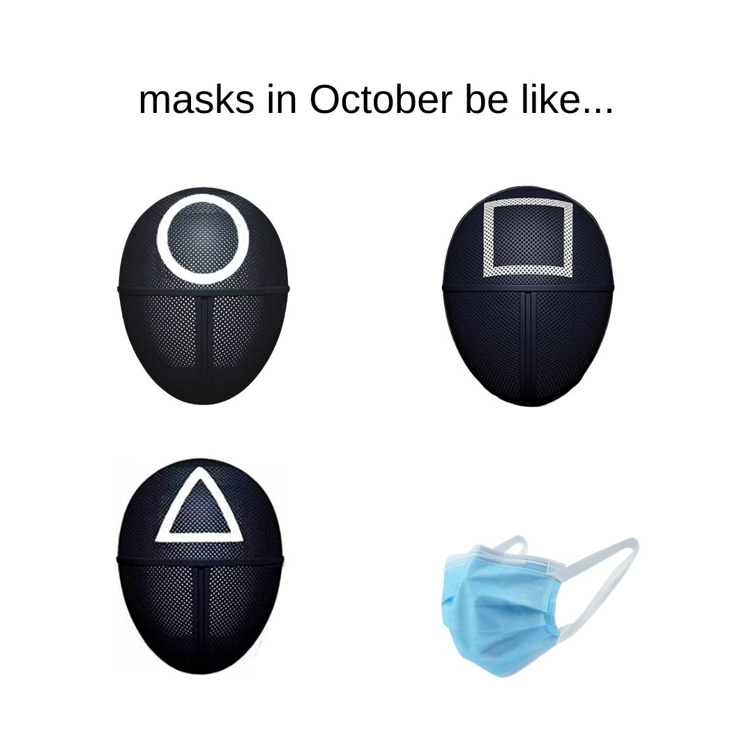 qldhealth's tweet photo. If you live in one of the 11 LGA's where you need to be wearing a face mask, don't play games 🦑 and wear it properly. https://t.co/pbjxIUPhqP
