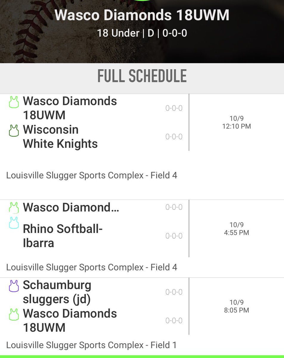 Excited to go to 2021 Let’s Play for U showcase in Peoria this weekend! This is my schedule: <a href="/Wasco18uwm/">Wasco Diamonds WM</a> <a href="/WascoDiamonds/">Wasco Diamonds</a> <a href="/coach2morrow/">Coach Morrow</a>