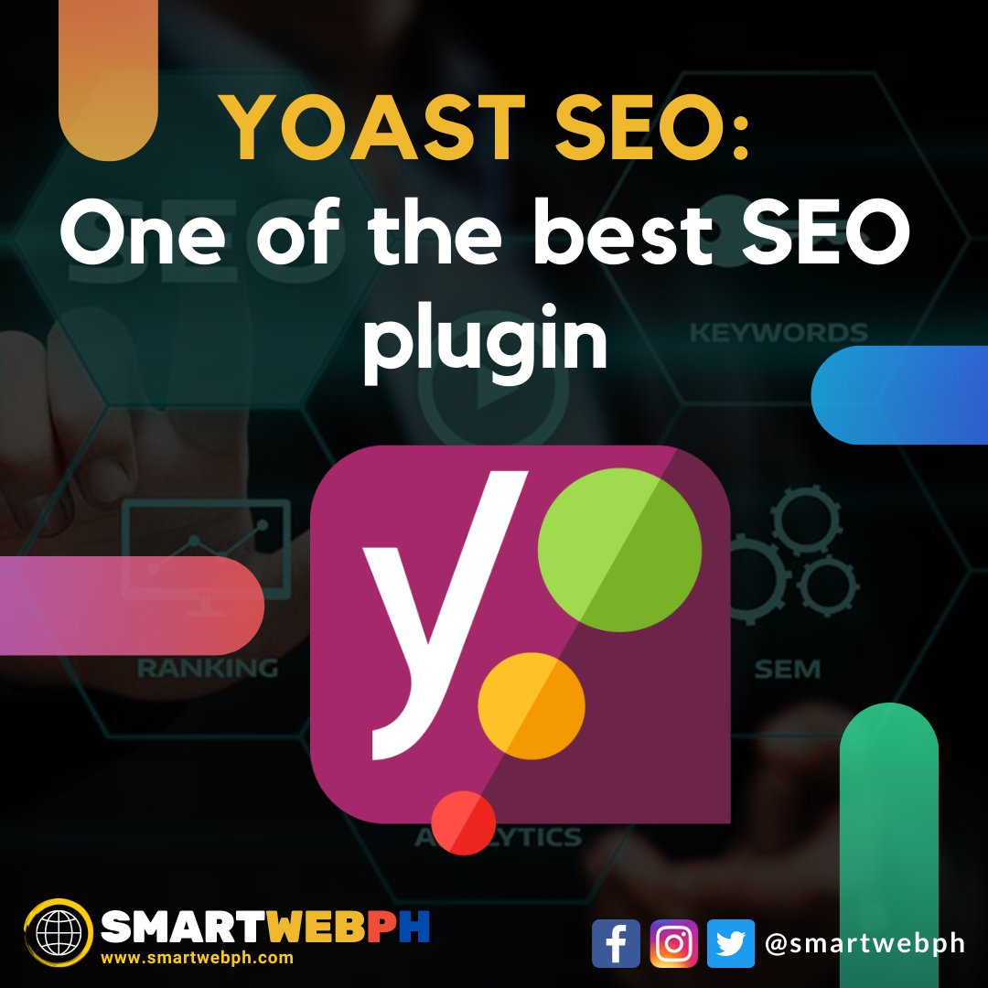 smartwebph's tweet photo. (1/3)
🔎 Yoast SEO is a powerful WordPress SEO 🔌 plugin. It improves the ranking of your WordPress website and websites in search engine result pages (SERPs). https://t.co/wch0kgFlCH