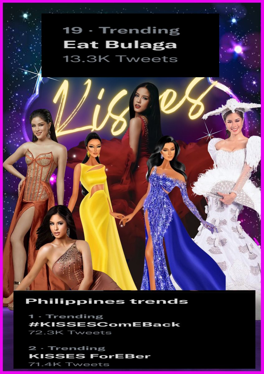 We're dominating PH Trends for over 3 hours now!
Job well done, Kissables!
Let's keep it going!
Keep tuning in on <a href="/EatBulaga/">Eat Bulaga!</a> to catch our Kween! 
<a href="/KissesDelavin/">Kisses Delavin</a>
#KissesDelavin

KISSES ForEBer
#KISSESComEBack