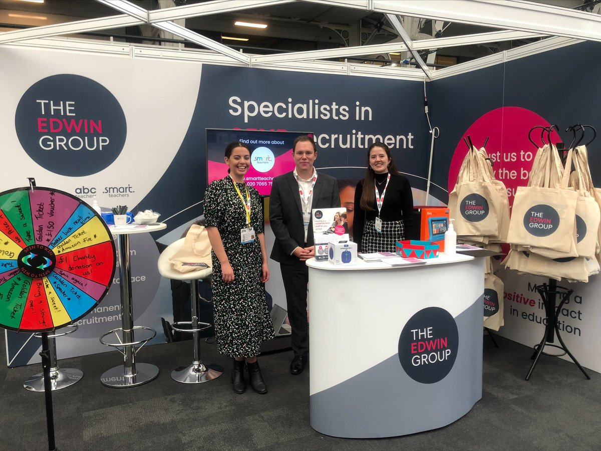 If you’re going to the #TesSENshow today make sure you come and say 👋🏼 to specialists in SEND recruitment, <a href="/smartteachers/">Smart Teachers</a> on The Edwin Group stand.