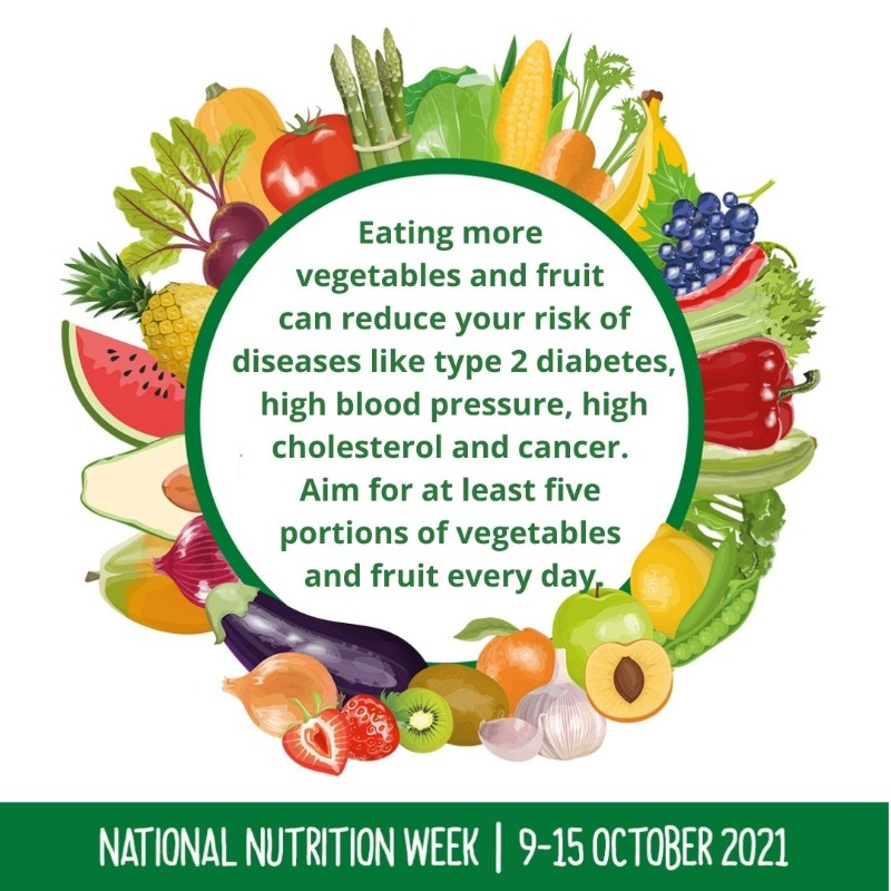 Makro_SA's tweet photo. National Nutrition and Obesity Week 2021 starts today!
This year the focus is on "Eat more vegetables and fruit every day."
Visit https://t.co/seR2xuOkzV to learn more.
#NNOW2021 #Nutrition4Immunity #GoodFood #GoodImmunity #GoodFoodGoodImmunity #FoodandImmunity