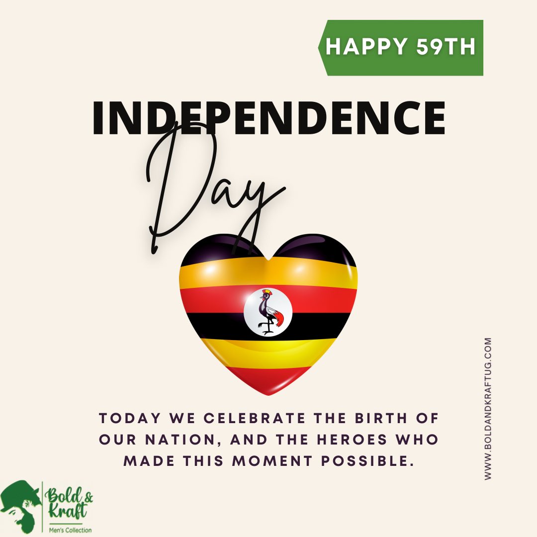 BoldKraft's tweet photo. Happy Independence Day 🇺🇬❤️. 

#boldandkraftug https://t.co/ohxritJkrf