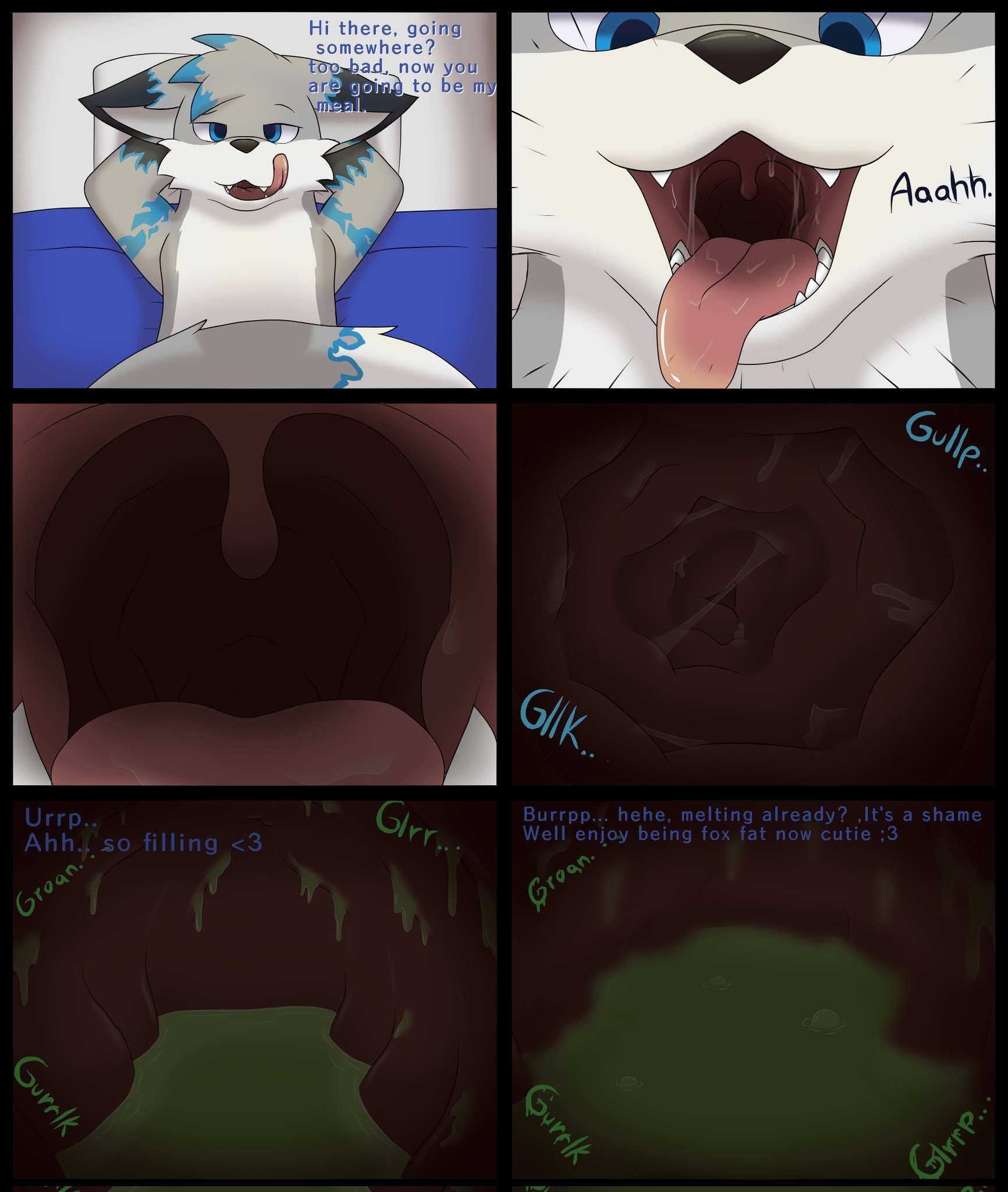 FireFoxxo ✨ on X: CW Vore Commission for MihayNoms Pov you decided to  enter my territory when I was hungry, now you are going to become my meal  *licks* :9 t.cohLDlAgAyOg 