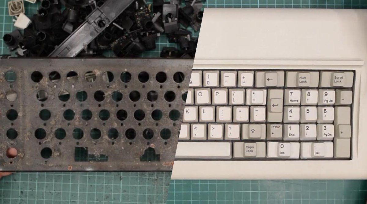 gzunigah's tweet image. Model F Keyboard Restoration Goes the Extra Mile bit.ly/3oIK08v #RepairHacks #Retrocomputing #ibm