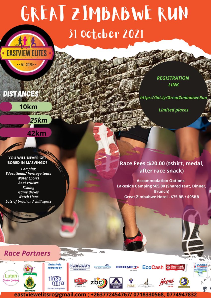YVChilowa's tweet photo. Masvingo  Great Zimbabwe run,,,register now a run not to be missed!!! https://t.co/VJqGK6hYQX