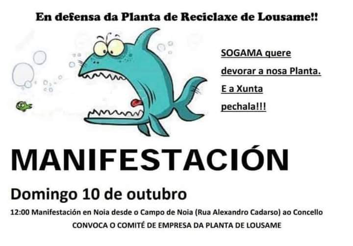PSOEdoSon's tweet photo. Este domingo estaremos en Noia apoiando @s traballadorxs da Planta de Reciclaxe de Lousame.
Apostamos pola supervivencia do mellor modelo de tratamento e reciclaxe de residuos, que por certo está avalado por Europa, e impedir que SOGAMA devore a Planta co beneplácito da Xunta. https://t.co/AleIr8foY2