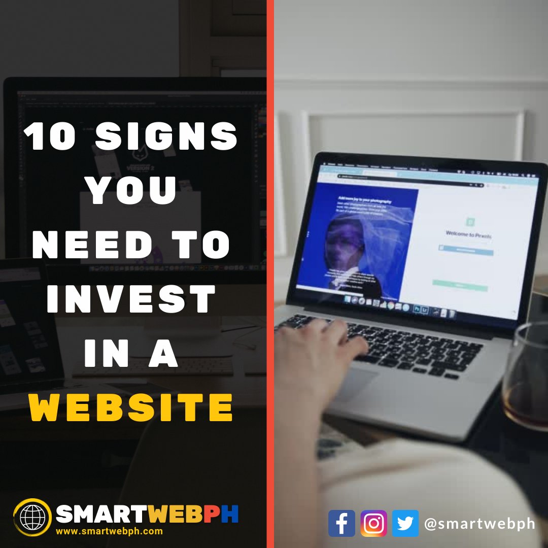 smartwebph's tweet photo. (1/3)
Here are the TEN SIGNS you need to invest in a website:

1️⃣ Your competition has a website 
2️⃣ People will search for you online 
3️⃣ Your business is open 24/7 
4️⃣ Websites are great for advertising 
5️⃣ Building your brand's image 
6️⃣ Growing your sales https://t.co/DuWJET4fP5