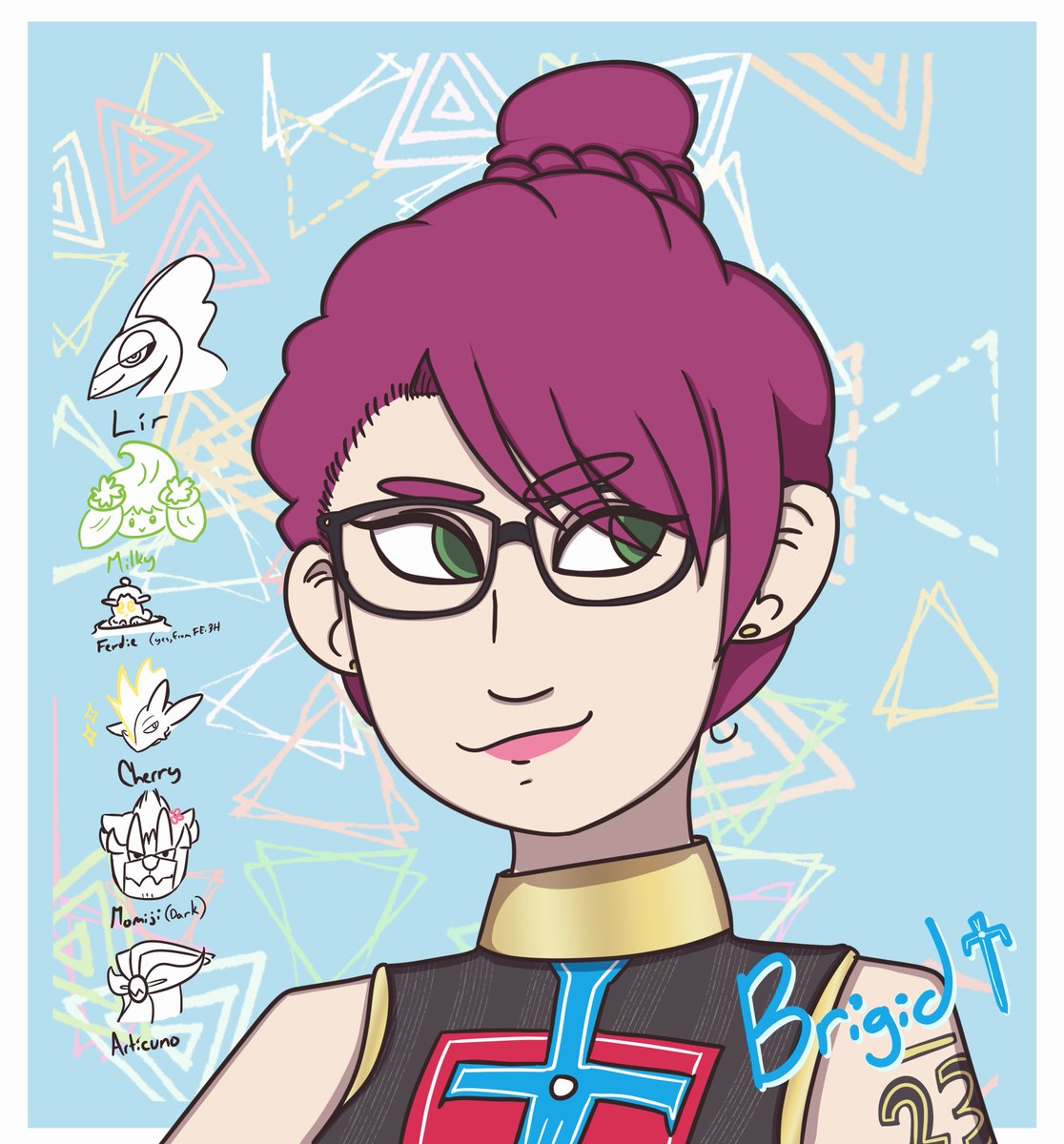 Shock_Assassin's tweet image. #oc_tober day 8: one of my #swsh trainers, Brigid! Aged up a little, but she was my main character for Sword, with her team

#pokemonswsh #pokemon #trainersona #pkmnart #pkmnoc #oc