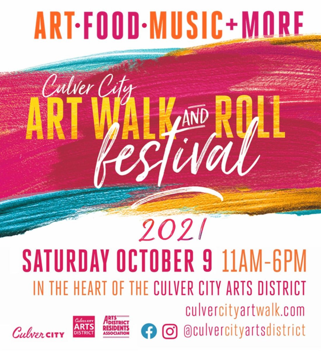 Join us tomorrow at the <a href="/CCArtsDistrict/">Culver City Arts District</a> Art Walk &amp; Roll Festival. Come visit our booth on the corner of Washington and Cattaraugus and take a picture in the Electric Car Photo Booth. #familyfun #culvercity #artwalk #festival