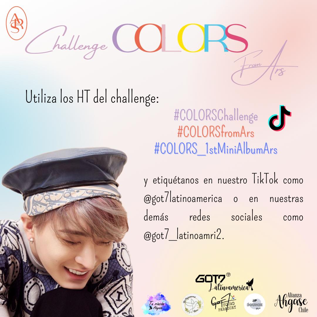 GOT7Latinoamri2's tweet photo. [ Proyecto #COLORSChallenge ] 🎨

Ahgase 🗣
Te invitamos a unirte a nuestro #COLORSChallenge realizando un vestuario, maquillaje, diseño de uñas, dibujos o cualquier cosa que contenga la temática de COLORS y utilizando #Vibin como fondo musical. 💚

Acompañado de los Hashtags ⬇️ https://t.co/kdIaMDfBwM