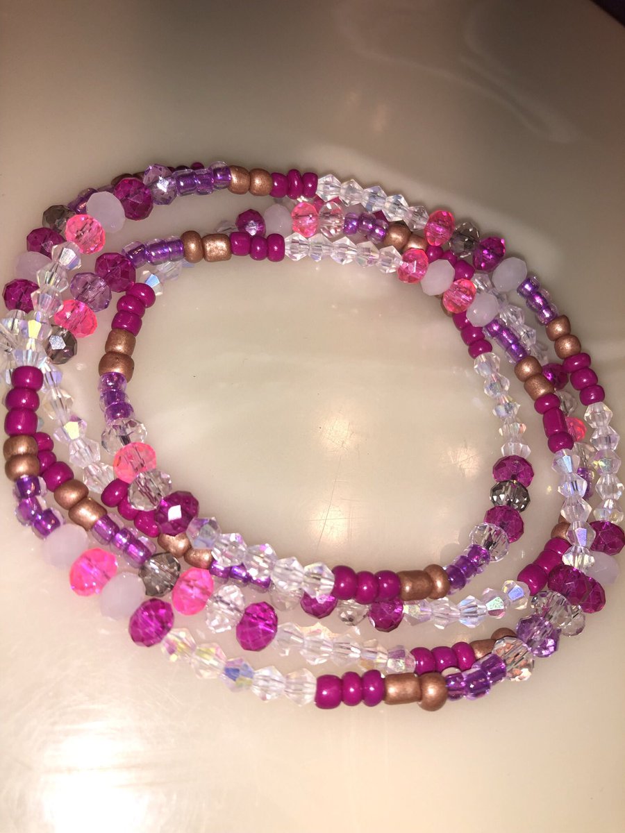 CMoonCo's tweet photo. Check out our business page _.MoonCo._ on IG! #PrettyInPink #Waistbeads #NolaWaistbeadQueen #BlackOwnedBusiness #ElasticString #SelfLove https://t.co/FM7BUYNgEZ