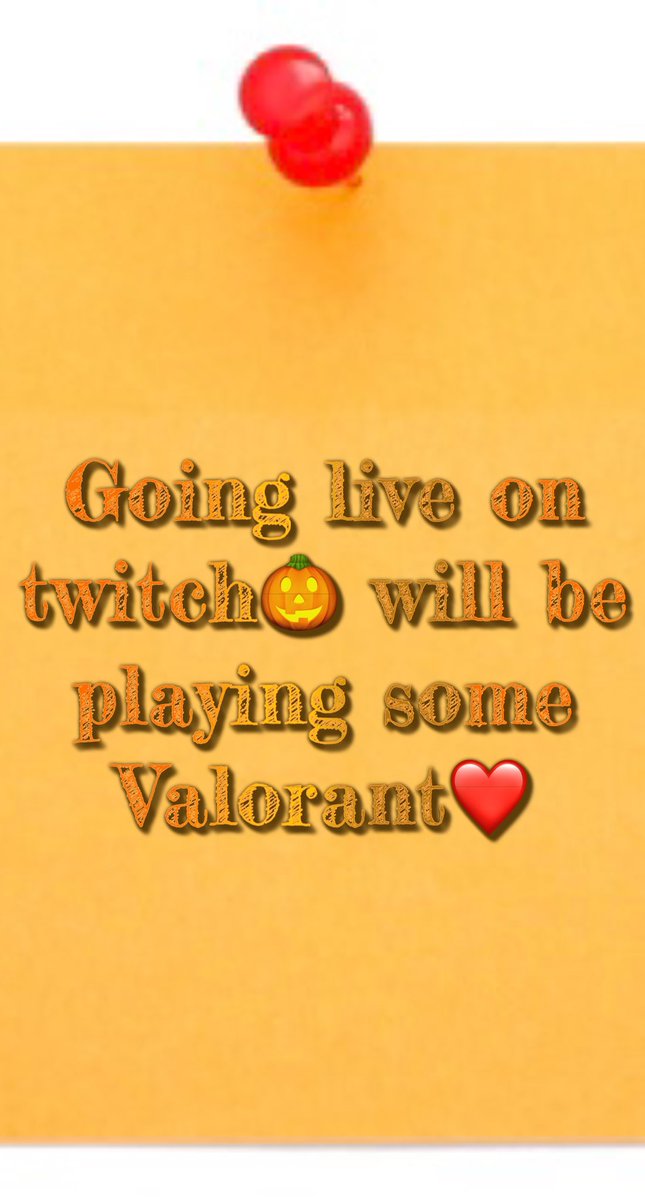 Going live soon on <a href="/Twitch/">Twitch</a> gonna play some <a href="/PlayVALORANT/">VALORANT</a>