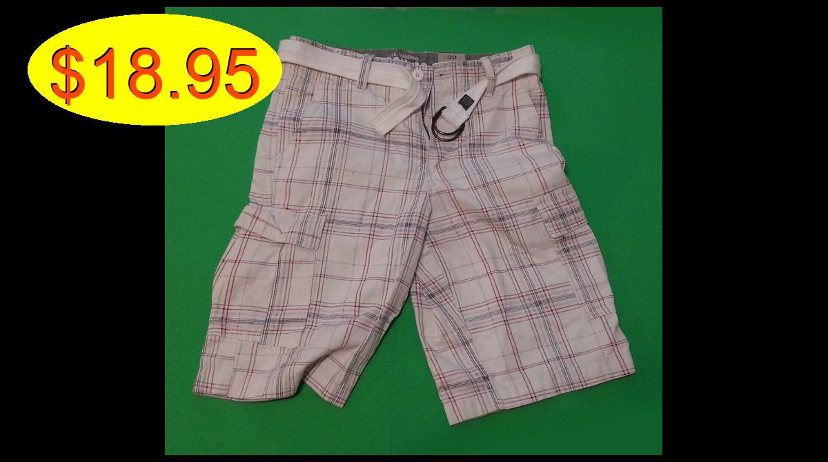 esquireattire's tweet photo. https://t.co/vQ3tihMW0i Iron Co Men Cargo #shorts White Plaid Print #belte https://t.co/f5tqUKU4cN