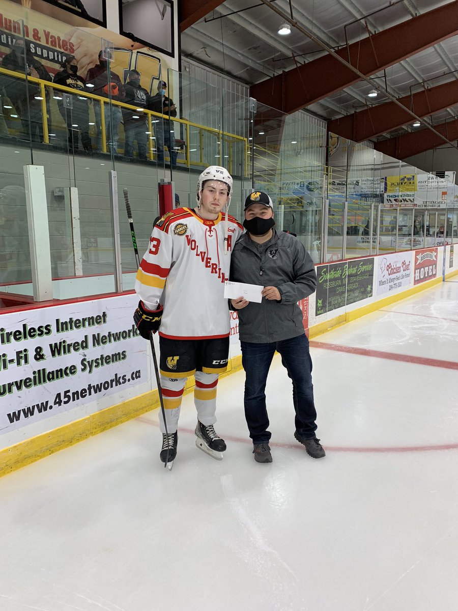 Congrats to Lonan Bulger on the Manitoba Liquor and Lotteries Player of the month for the month of September.