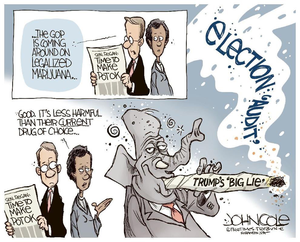 ColeToon's tweet photo. The PA GOP is already high on its own supply. #BigLie #electionaudit #fraudit #legalize #recreationalpot #marijuananews https://t.co/zqlmlMEFkq