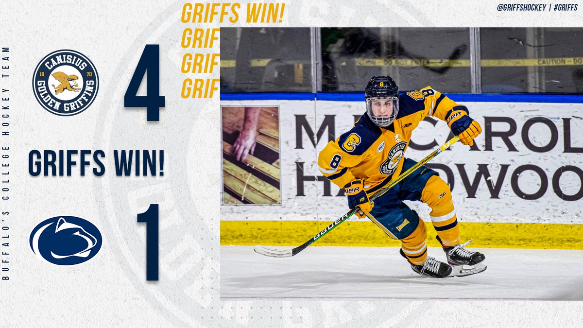 GriffsHockey's tweet photo. Starting the season in the win column!

#Griffs | #NCAAHockey https://t.co/QNnSwSJUSa