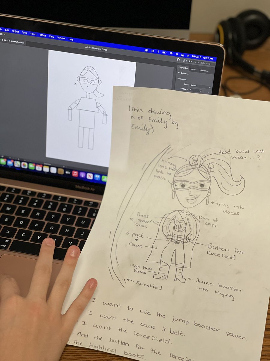 mstechgoddess's tweet image. So excited about these Superhero students! We are kicking off the next unit by turning ourselves into superheroes. Ss will be studying genes 🧬 genetic code, short stories, and graphic novels. Can’t wait to create these digital origin stories! #ade2021 #adobecreativeeducator