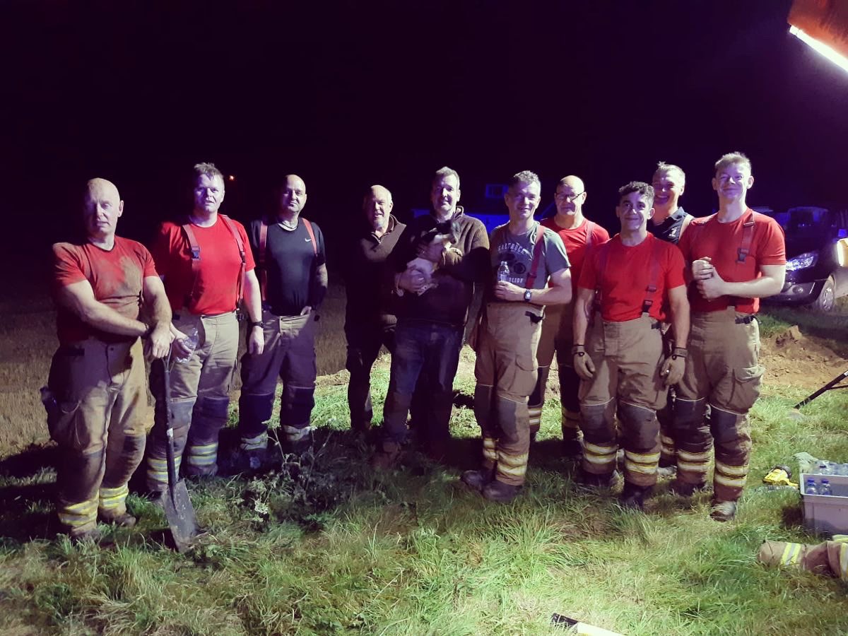 SpaldingFire's tweet photo. A slightly unusual but extremely rewarding job in the early hours of this morning for the crew from @BostonLFR and @SpaldingFire specialist Animal Rescue Team, who successfully rescued a Jack Russel from a series of underground rabbit warrens. #notjustfires @LincsFireRescue https://t.co/W5i6Y6nyFn