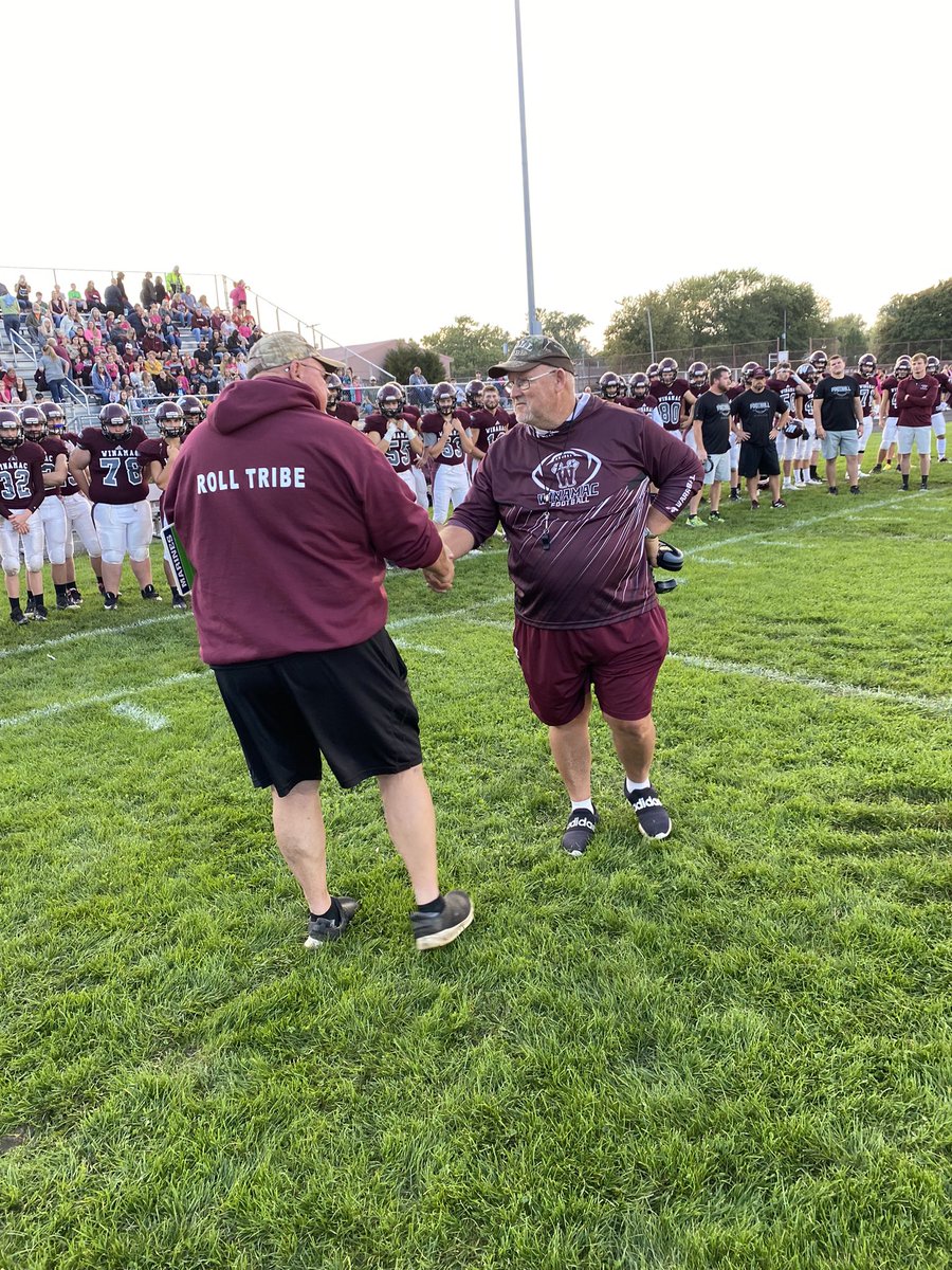 Winamac_AD's tweet photo. Tonight we also honored and celebrated Coach John Hendryx on being inducted into the IFCA Hall of Fame, Class of 2021!!! https://t.co/ILcvHbOpy4