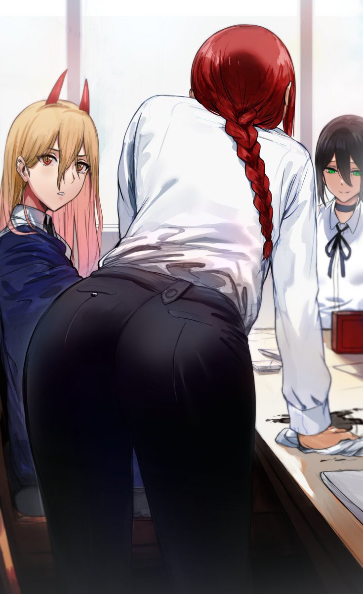 UnderRock10's tweet photo. @cursegirl69 Not necessarily makima denji stuff but it’s hot and or funny (Beni) https://t.co/dF1vriTg2l