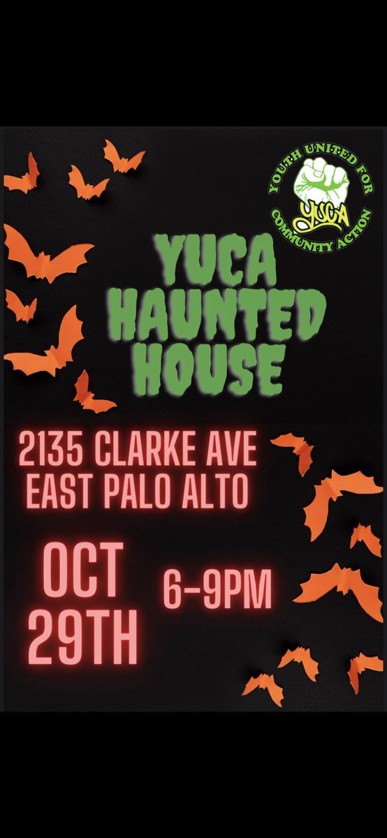 Spooky season is here!🍂Celebrate all the spook-tivities with us at the YUCA house by coming to our haunted house on October 29th, 2021. See you there, if you dare 😉🎃👻