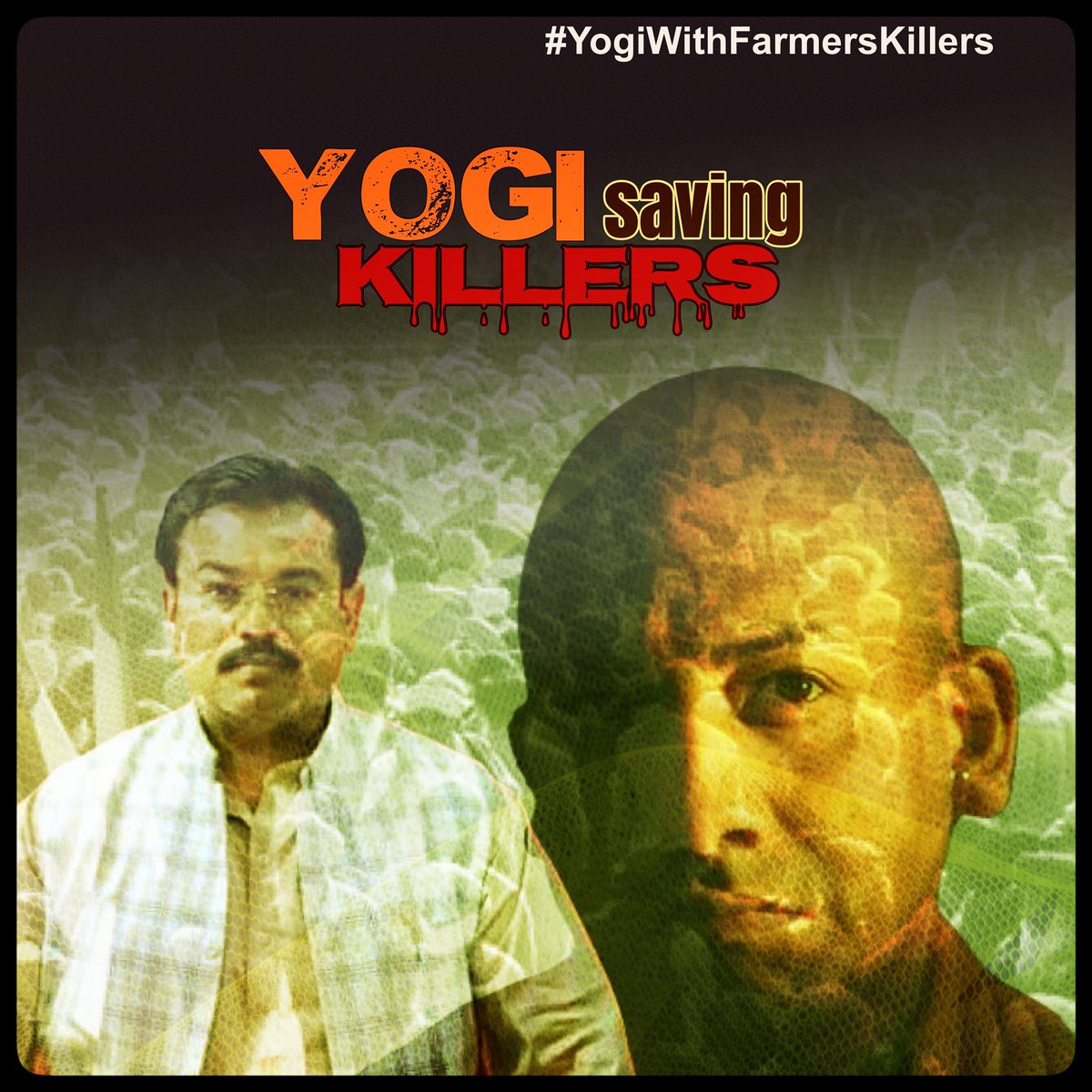 Tractor2twitr's tweet photo. .@myogiadityanath Either you are with victims or with criminals.

By not arresting Monu Mishr even one week after terr0r attack, you are saving killers of Farmers.

#YogiWithFarmersKillers https://t.co/HJ3OooFLlc