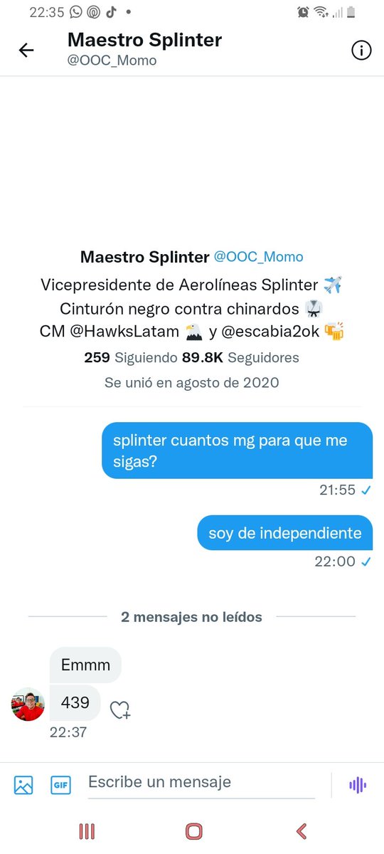 SplinterRumano's tweet image. hoy por mi mañana por ustedes @OOC_Momo