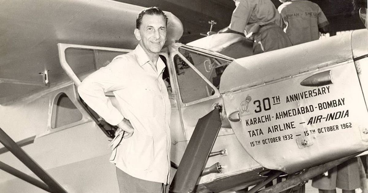 KeyurSo35868585's tweet photo. It was the biggest moral &amp; mental setback
I had ever to suffer. I felt like a parent who
had lost his favorite child: JRD Tata

Today: Tata Group Took Air India Back! 
#AirIndia #TataSons #TataAirindia https://t.co/7NfawArQhA