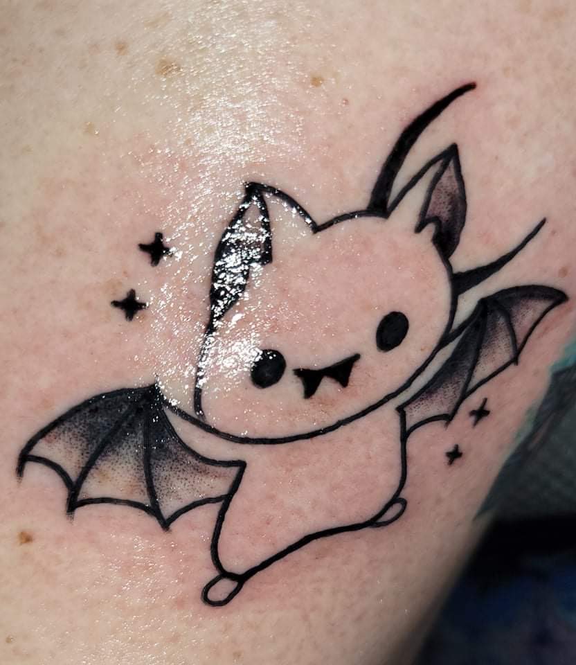 Bat Tattoo Print  Etsy