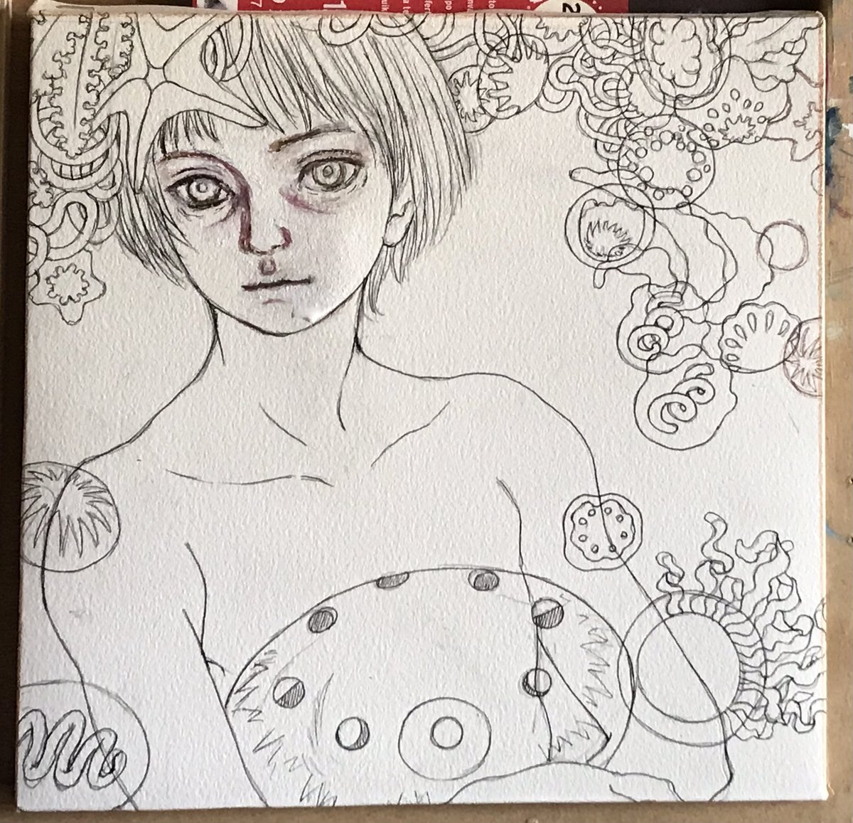 進歩③
この絵はかなり変えたので元がわからないかも
あまりいい感じでないのでまだまだ描き直しそうです 