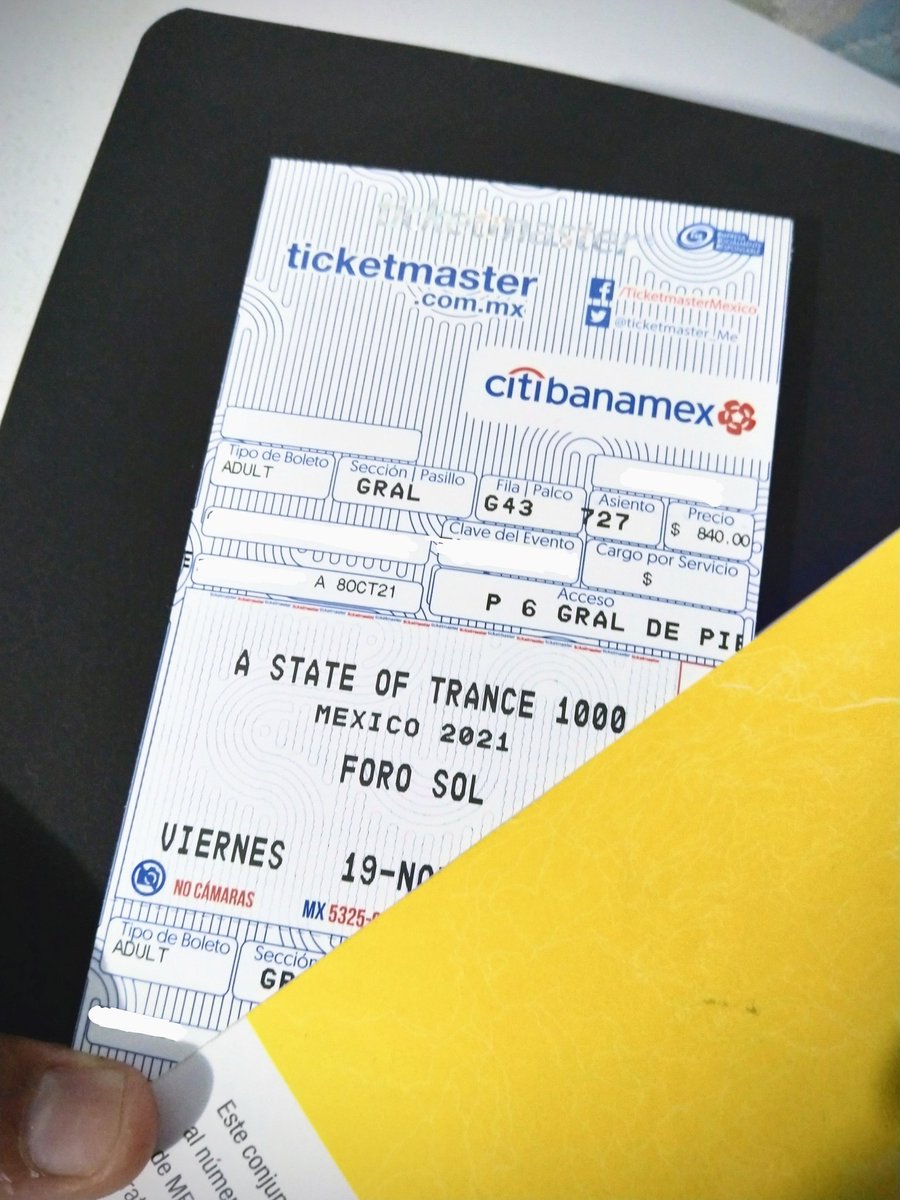 _LuisBautista's tweet image. Ya con boleto en mano, para el magno evento de #ASOT1000MEX. Nos vemos en noviembre #trancefamily, haremos del Foro Sol una noche inolvidable.

#ASOTMEX #ASOT1000 🎶🕺🏻🇲🇽😷