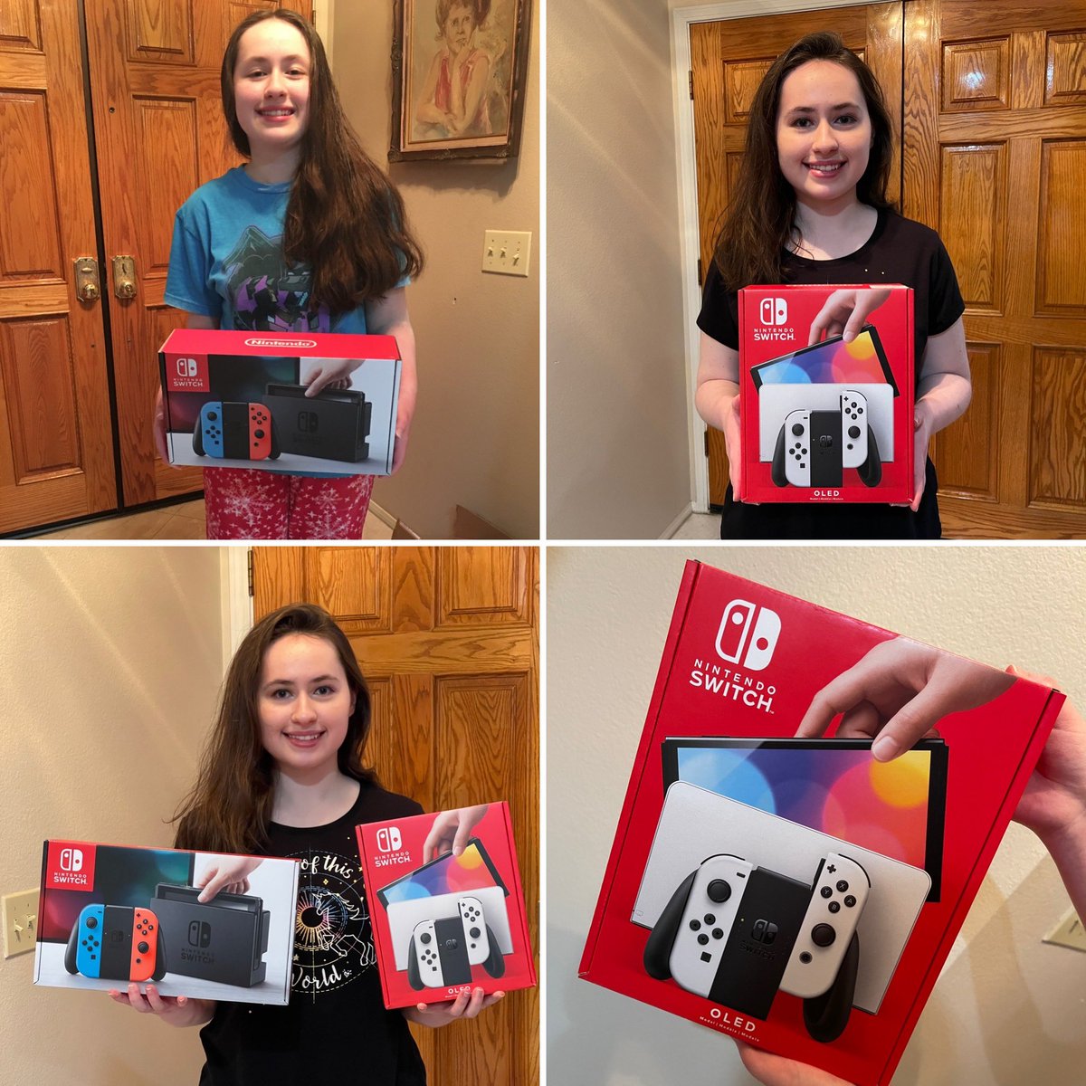 Camsheehan3's tweet photo. From 2017 to 2021 the Nintendo Switch console is still my favorite! So Blessed to be able to get each one on their launch dates. This weekend is going to be eat, sleep, game &amp; repeat. Oh yeah!!! 🎮 #nintendo #nintendoswitch #nintendoswitcholed https://t.co/07NHYfJbQT
