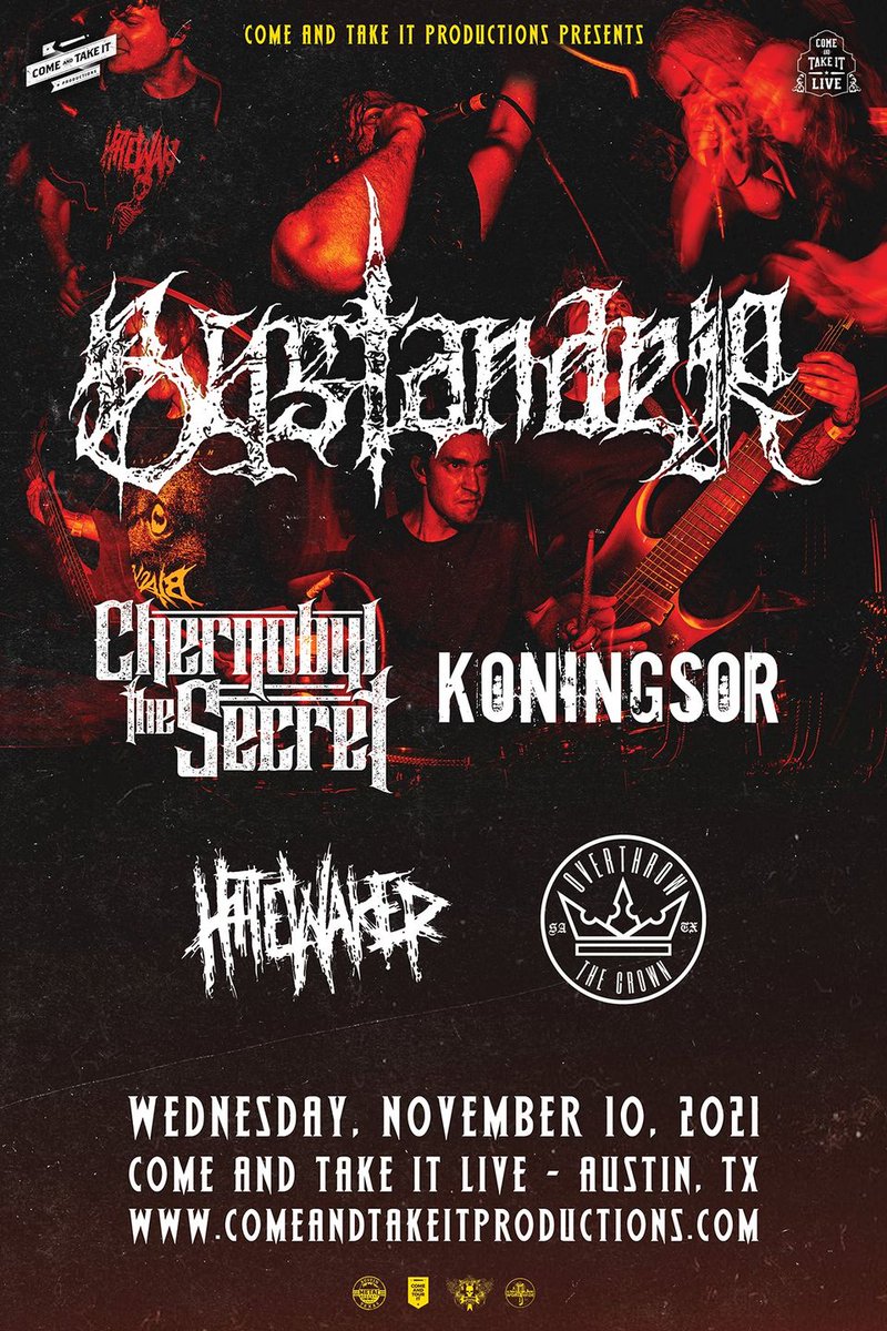 catiproductions's tweet photo. Only one more month until this stacked lineup is here!
@bystvnder, @ChernobylSecret, @koningsormusic, @hatewaker, and @OTCsatx! 
Tickets ➡ https://t.co/exNL31YlLZ https://t.co/YwD7XJpcEU
