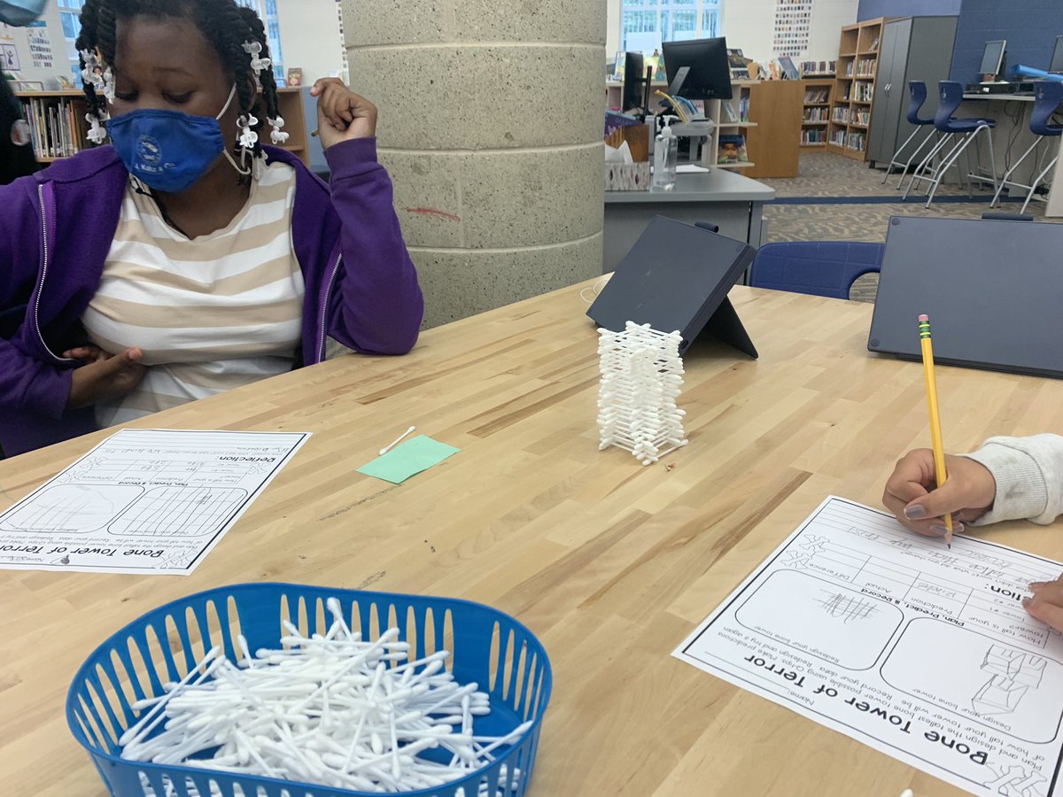 MorrisonMedia's tweet photo. Morse Makers building bone towers for our Friday Maker challenge #OneTroyMedia #OneMorse https://t.co/o4mIMvBqJh