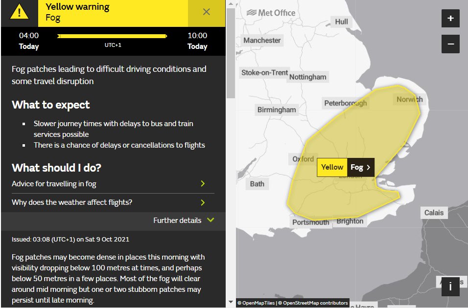 Met Office tweet media