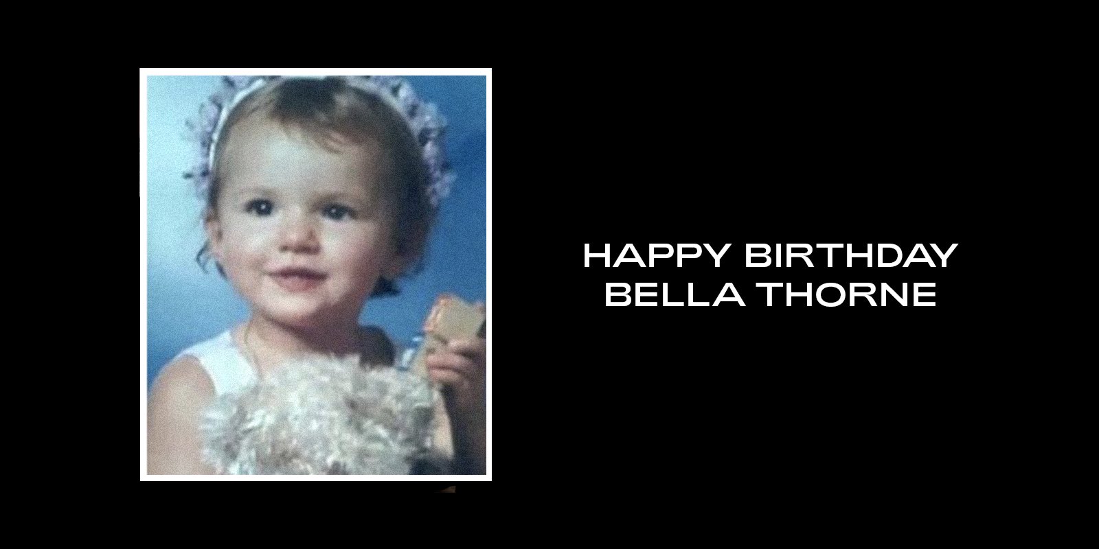 Beyoncé wished Bella Thorne a happy birthday on her website. 