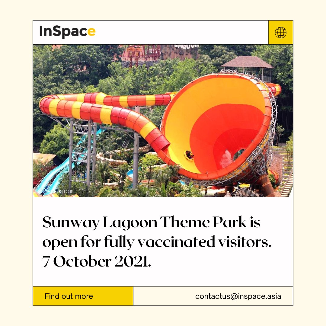 InspaceAsia's tweet photo. Sunway Lagoon Theme park is now open for fully vaccinated visitors.
 ​
Are you ready for it?​😊

#inspaceasia #inspacenews  #InspaceTravel #inspacecommunity #sunwaylagoonthemepark https://t.co/yAR4xYsaOY
