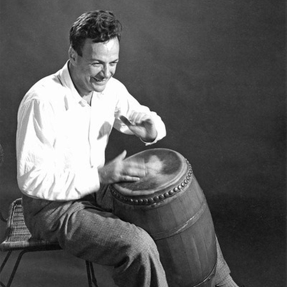 Physics Photo Of the Day:

Richard Feynman playing Conga drums.
(Caltech Archives Image)